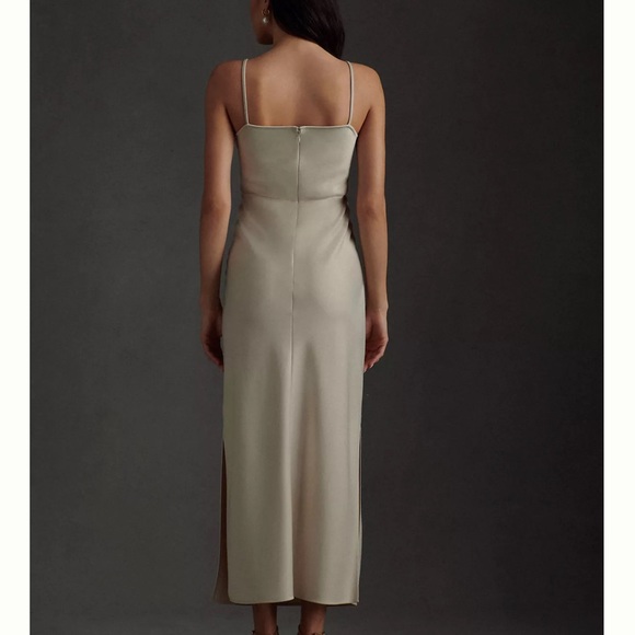 BHLDN Cali Satin Cowl-Neck Midi Slip Dress - Picture 2 of 7